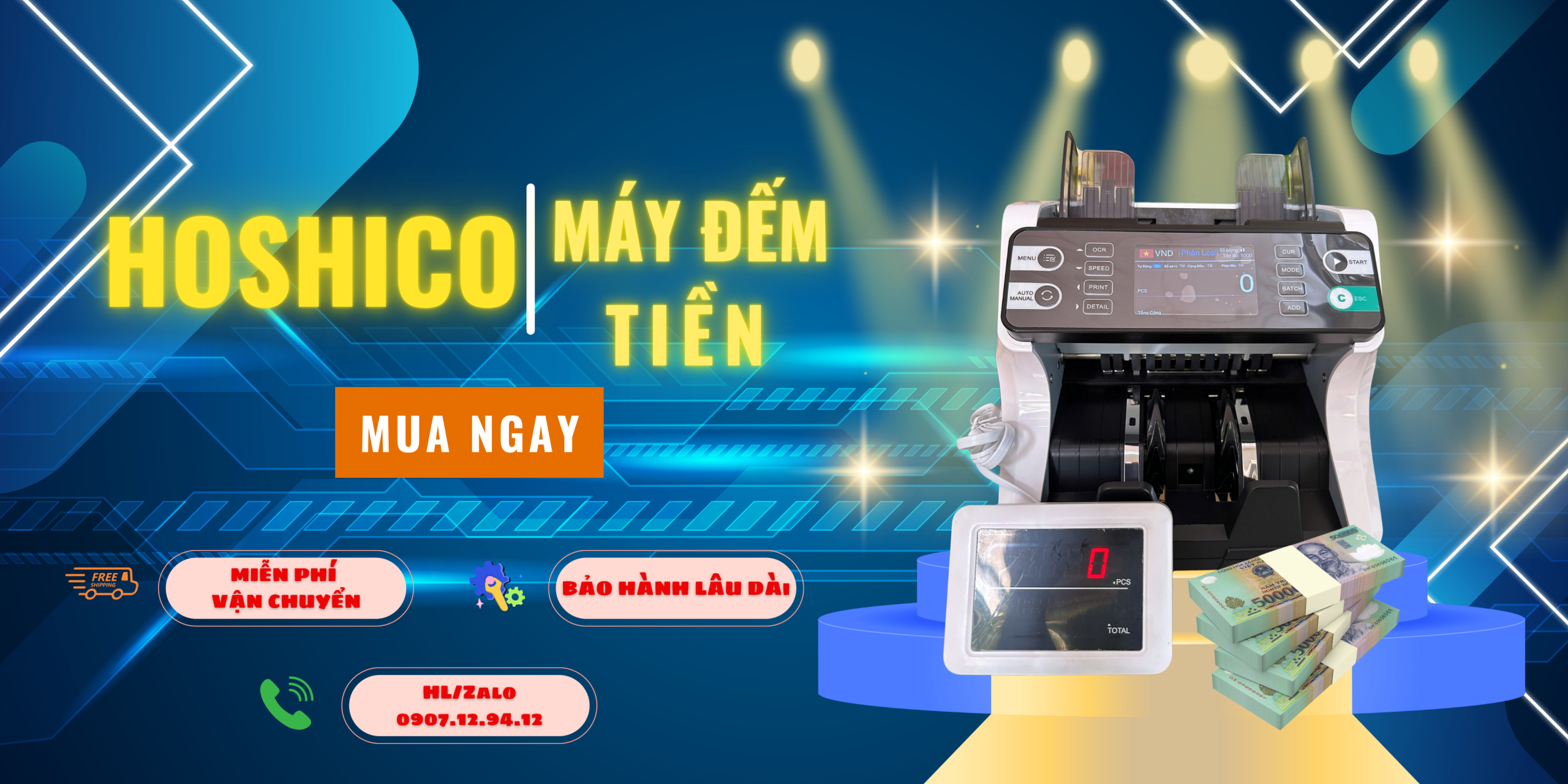 Máy đếm tiền Hoshico 3939