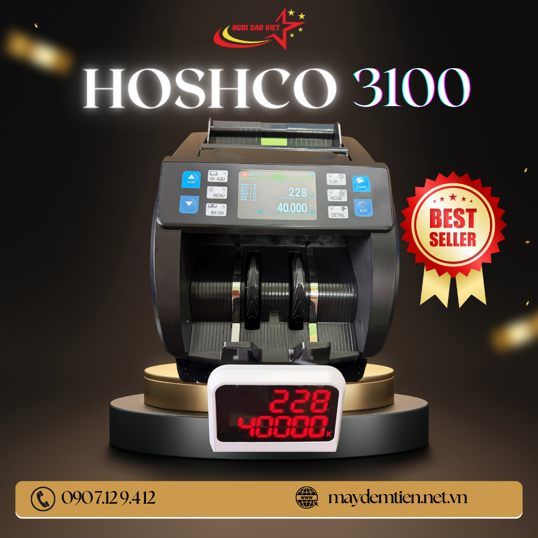 Máy đếm tiền HOSHICO 3100 HOSHICO 3100 BEST SELL