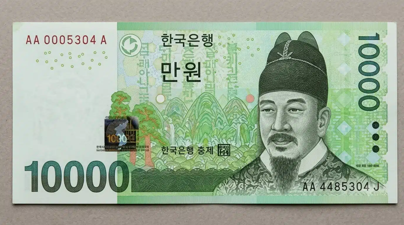 Tỷ giá Won KRW - Các mệnh giá tiền Won Hàn Quốc 10k Won