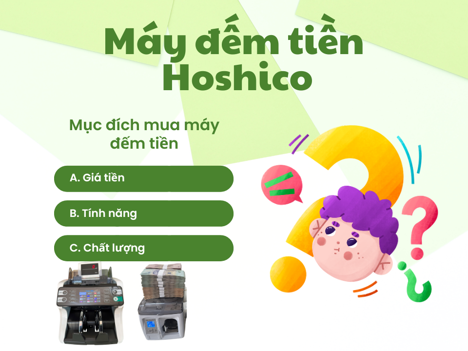 Top 4 máy đếm tiền Hoshico phát hiện tiền giả tốt nhất hiện nay Lý do chọn máy đếm tiền