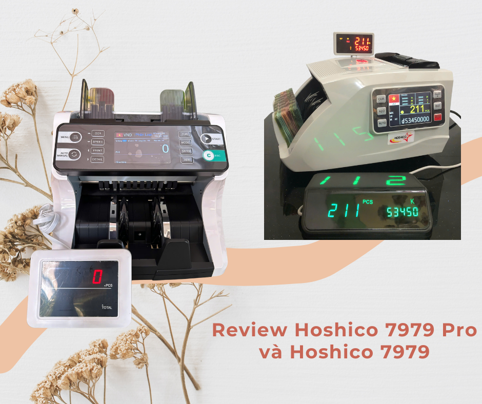Review máy đếm tiền Hoshico 7979 Pro