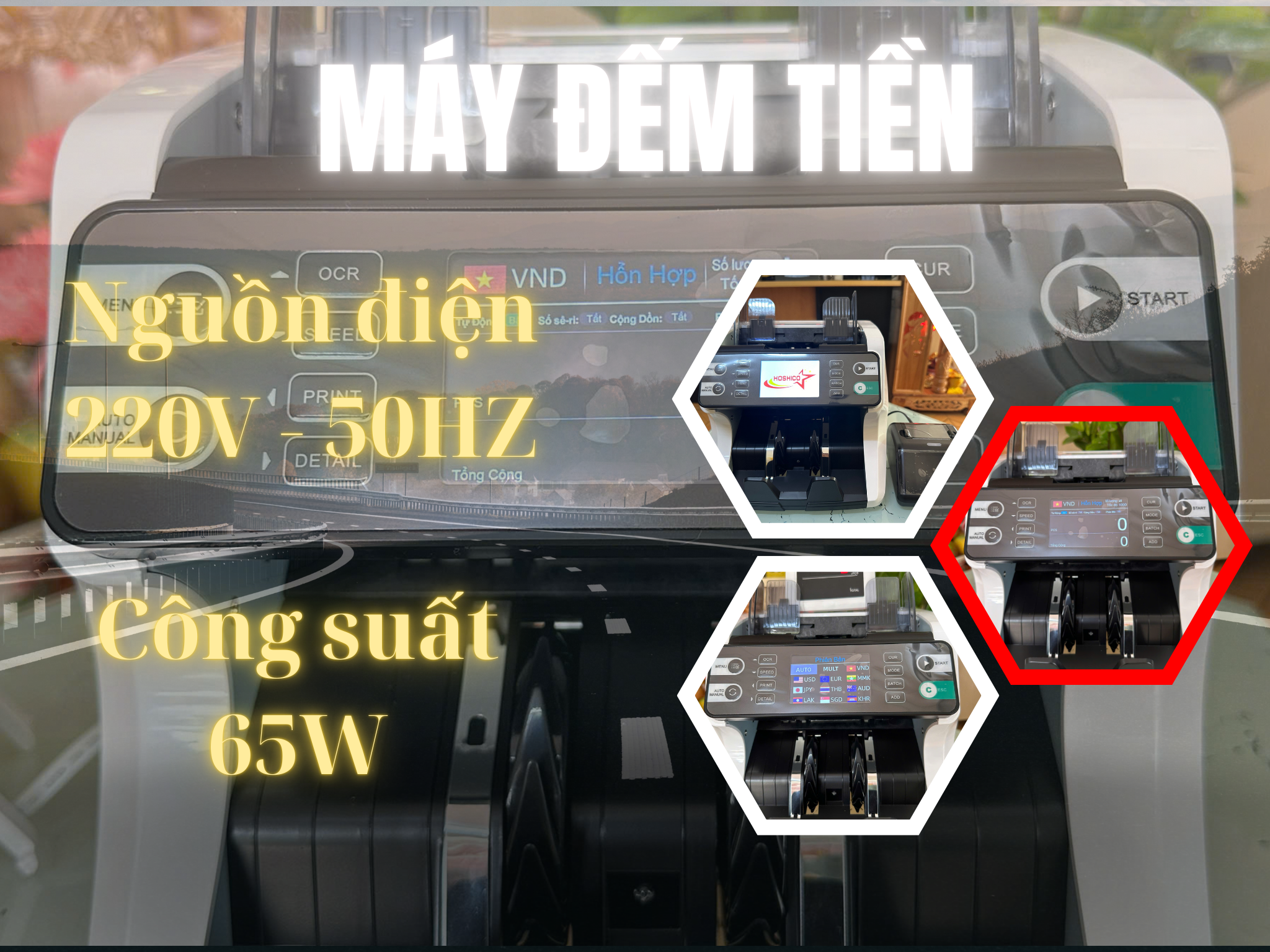 Điện năng máy đếm tiền