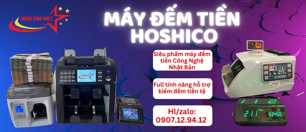 Máy đếm tiền Hoshico