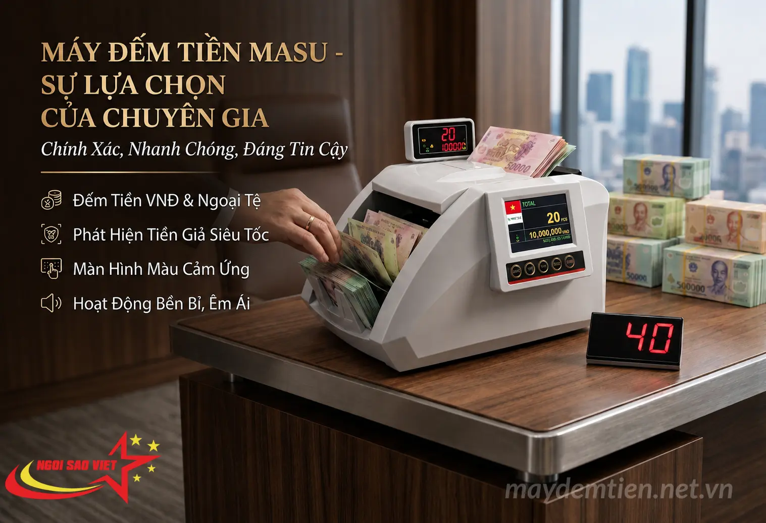 Lựa Chọn Máy Đếm Tiền - Gợi ý sản phẩm MÁY ĐẾM TIỀN MASU S888PLUS