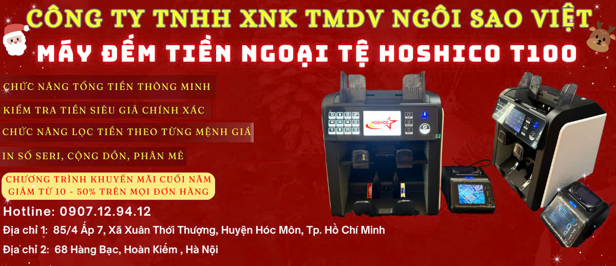 máy đếm tiền ngoại tệ hoshico atm t100