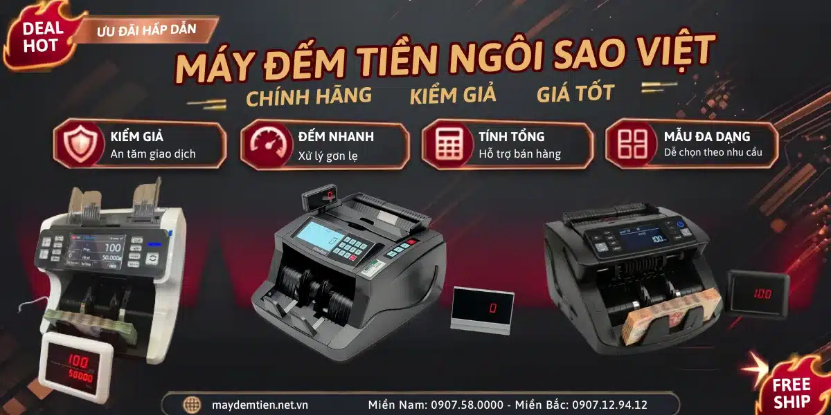 Máy đếm tiền cao cấp là gì, mua ở đâu uy tín? maydemtien.net.vn