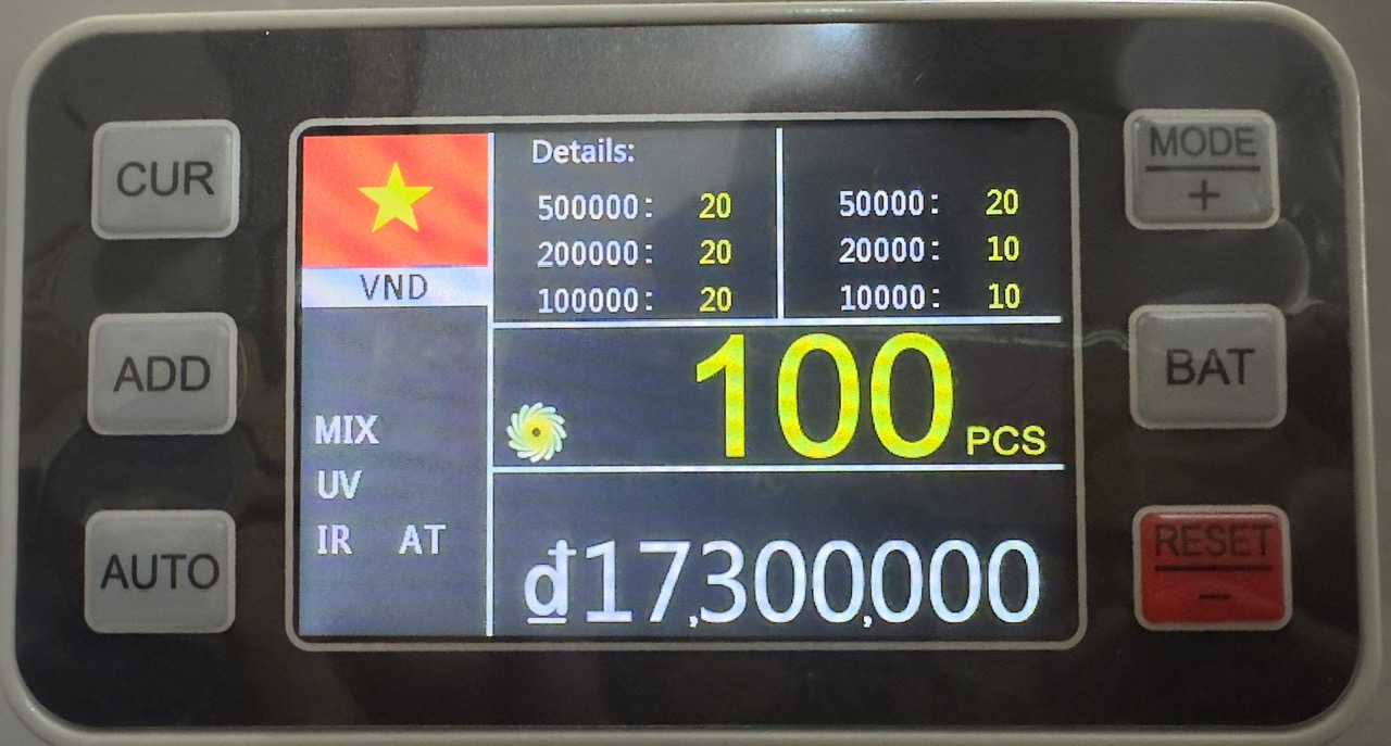 giá máy đếm tiền 2025