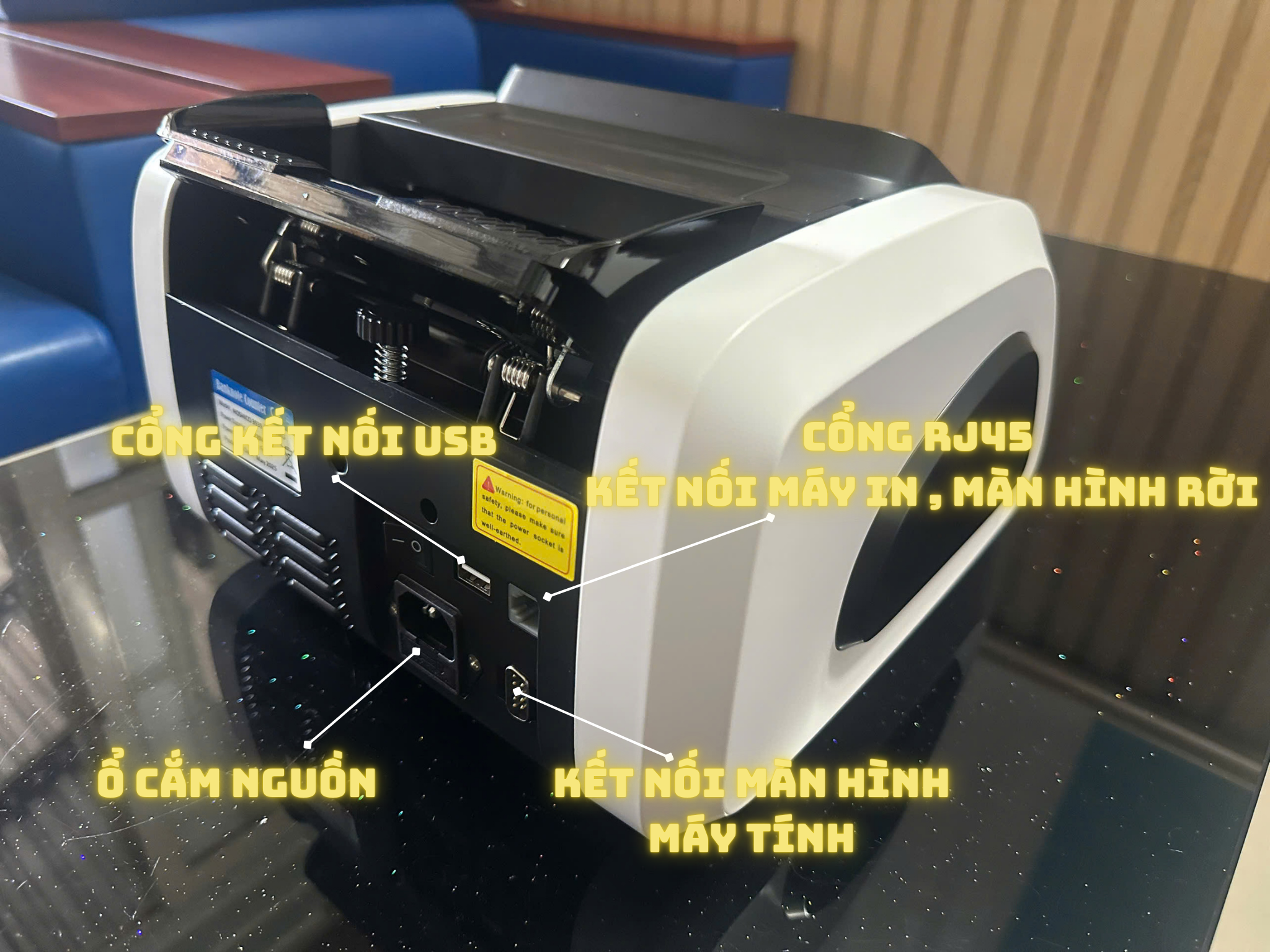 Cổng kết nối máy đếm tiền