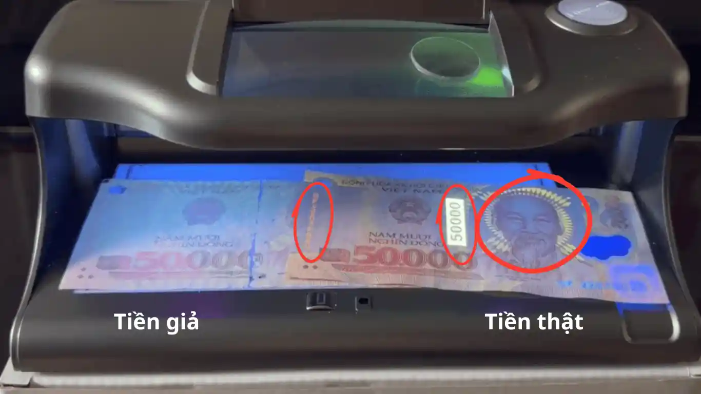 Máy soi tiền giả HOSHICO AL18 đa năng giá rẻ - Giao hàng miễn phí Đèn UV máy soi tiền Hoshico AL 18